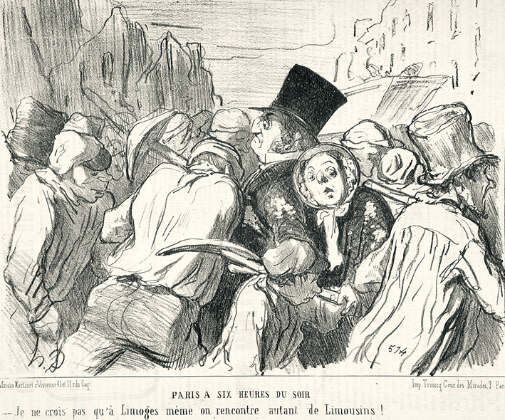  奥诺雷·杜米埃 Honore Daumier ——巴黎在晚上六点钟